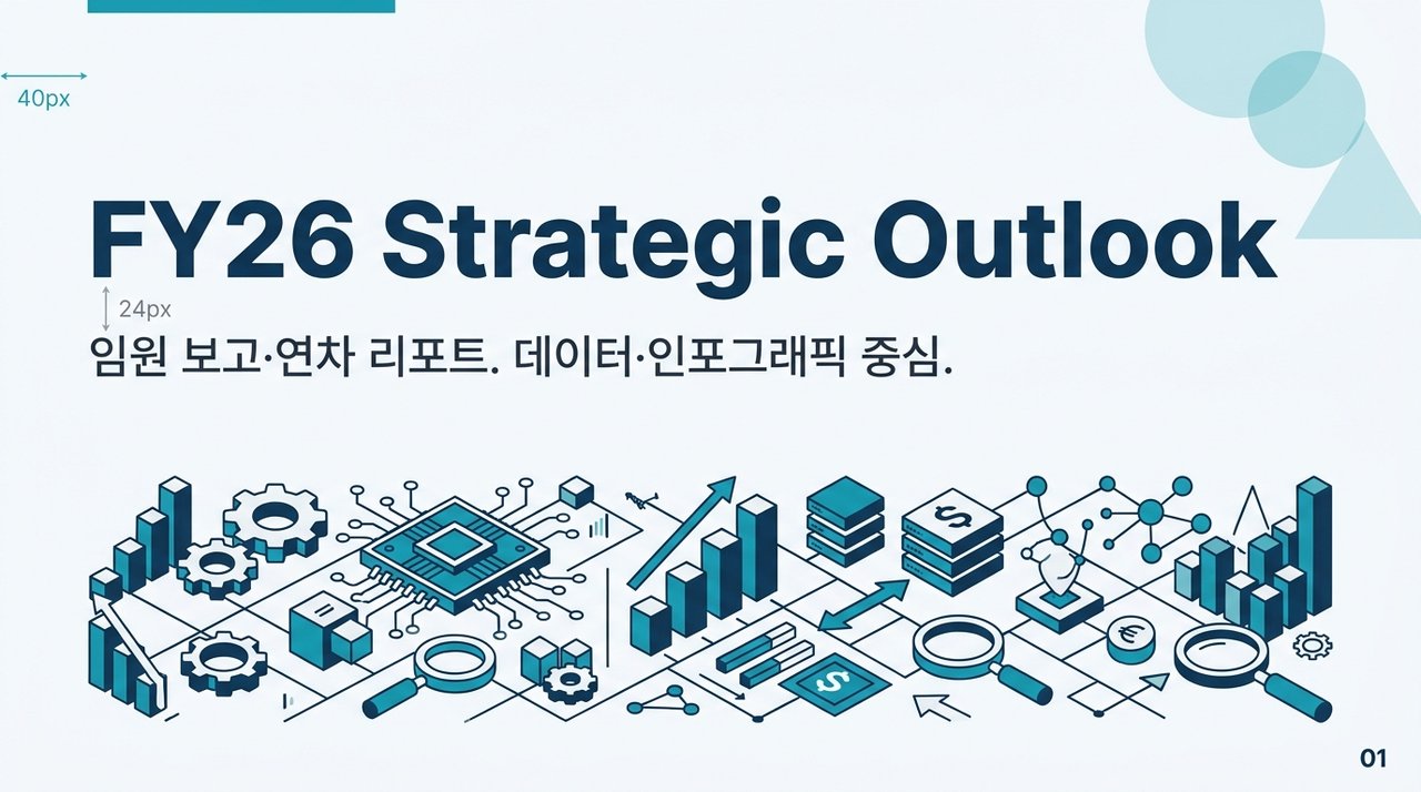 Corporate Crisp 디자인 프리셋 슬라이드 예시